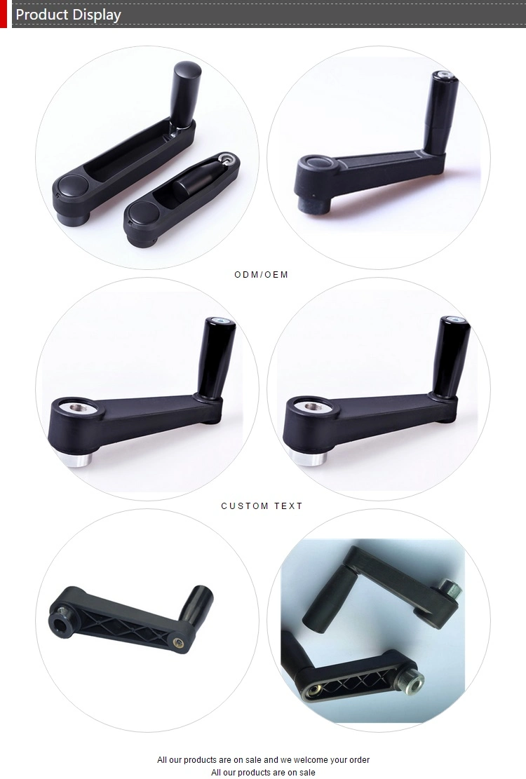 Machinery Handle Adjustable Crank Handles Folding Type Thermoplastic Cranking