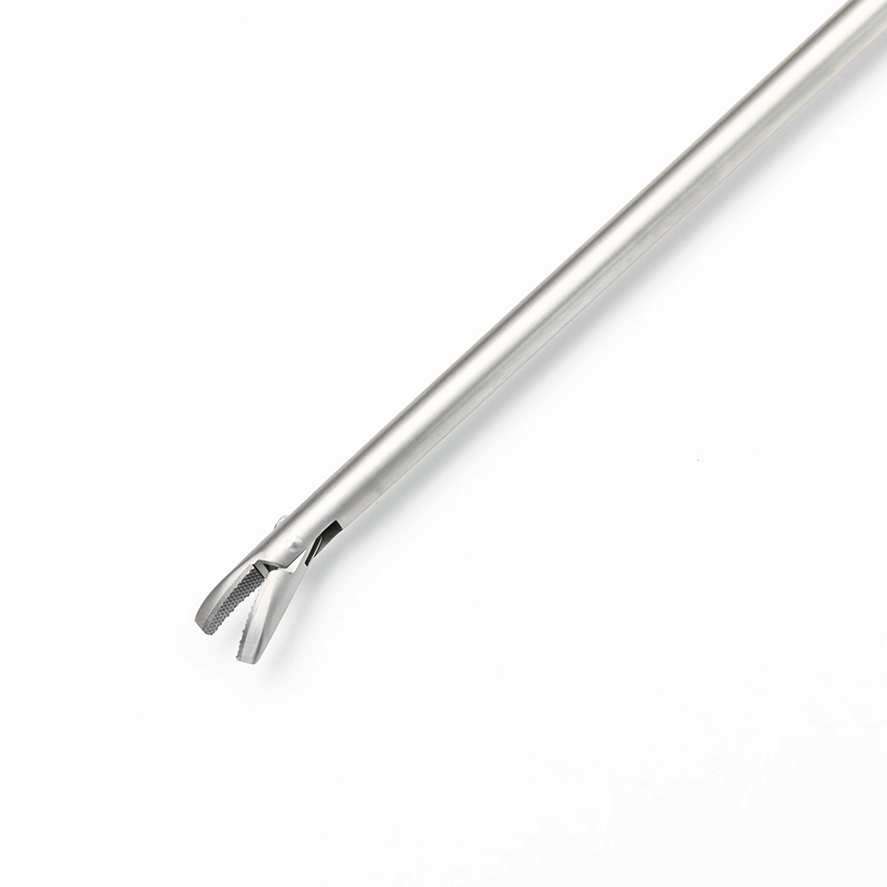 CE Approved Stainless Steel Surgical Instrument Left Curved Light V Shaped Needle Holder