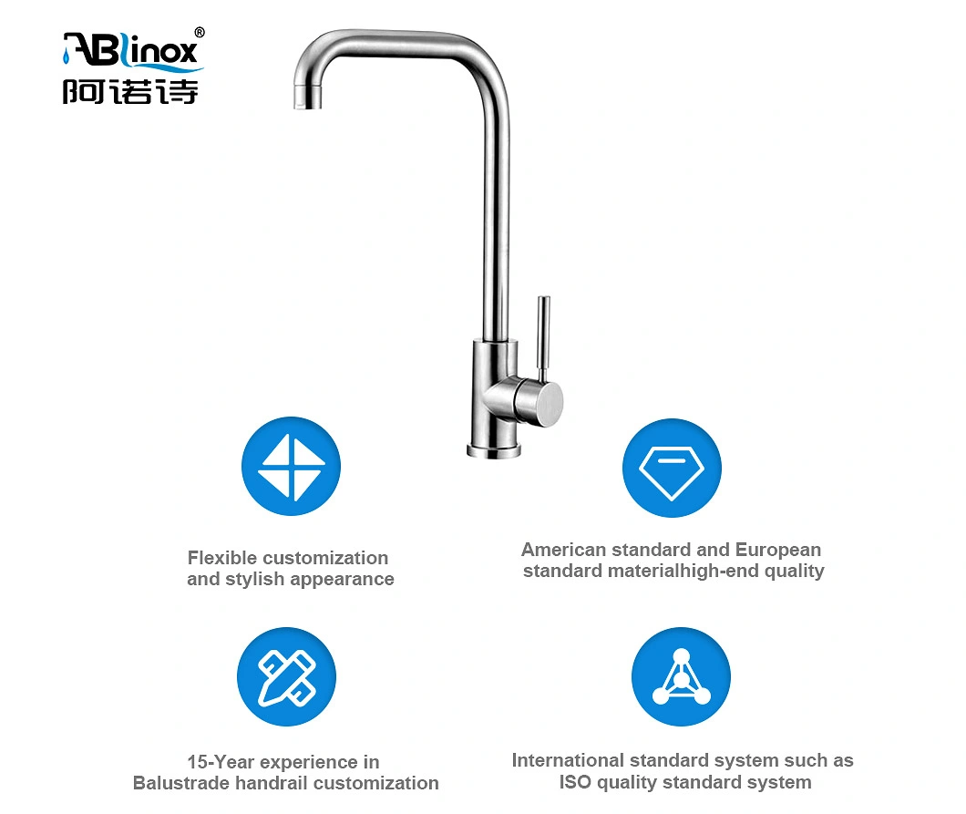 Inox Kitchen Mixer Tap Classic Design Single Handle