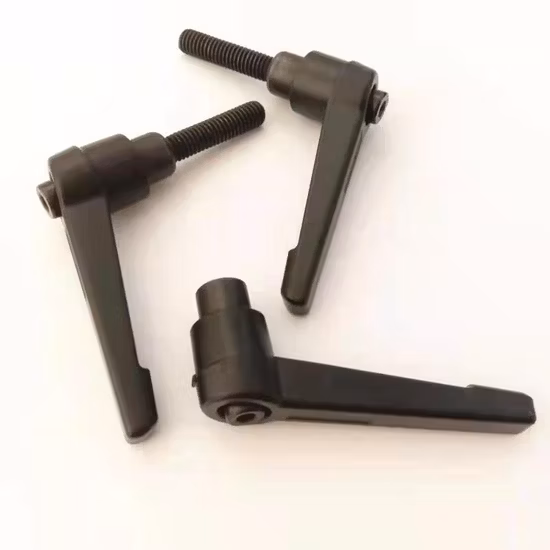 플라스틱 암수 및 수놈 조절식 클램프 레버 핸들