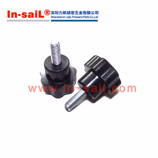 수나사 32mm 플라스틱 스타 헤드 클램핑 손잡이